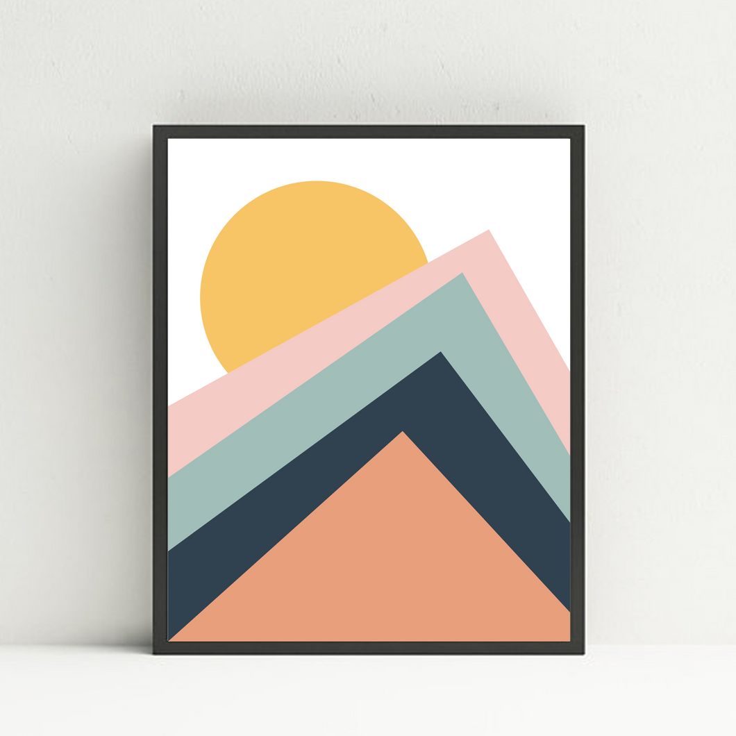 Abstract mountains